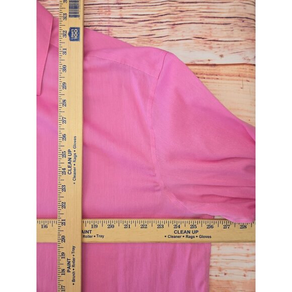 Alfani Mens Pink Long Sleeve Dress Shirt XL Regular Fit - Picture 7 of 7